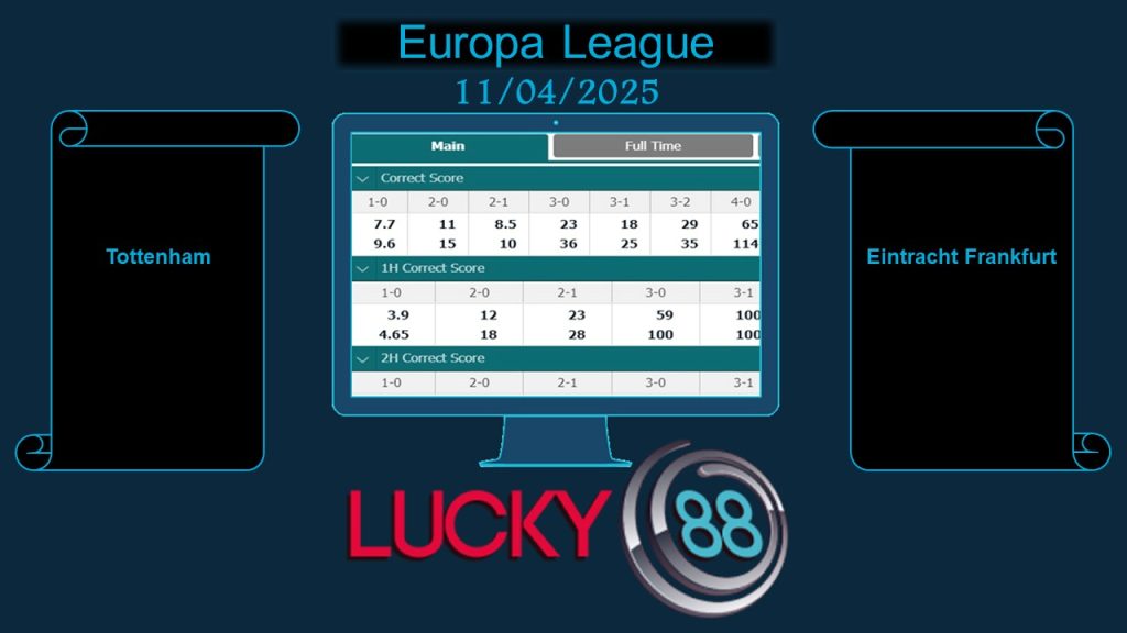 Tottenham vs Eintracht Frankfurt, Soi kèo bóng đá hôm nay 11/04/2025, Europa League